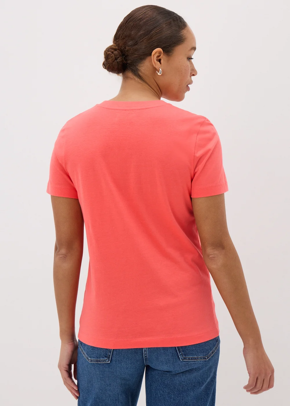 Coral Crew Neck T-Shirt - 8 Image 3