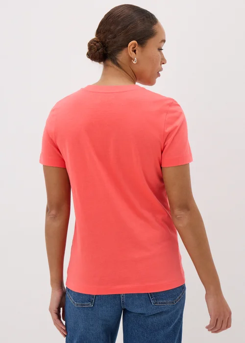 Coral Crew Neck T-Shirt - 8 Image 3