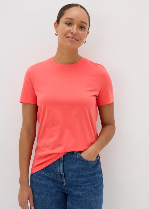 Coral Crew Neck T-Shirt - 8 Image 1