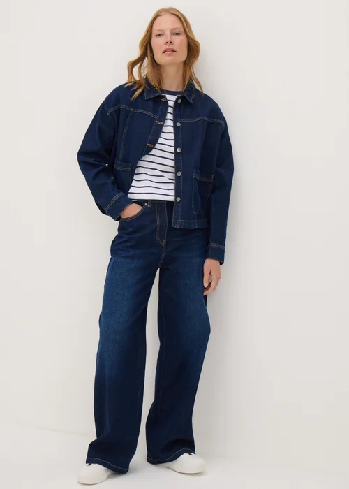 Navy Stripe Crew Neck T-Shirt - 8 Image 3