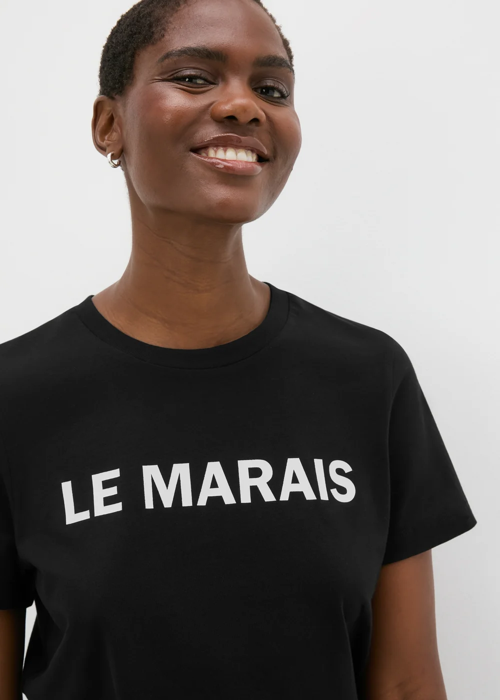 Black Le Marais Crew Neck T-Shirt - 8 Image 2
