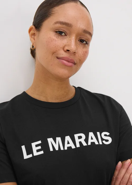 Black Le Marais Crew Neck T-Shirt - 8 Image 3