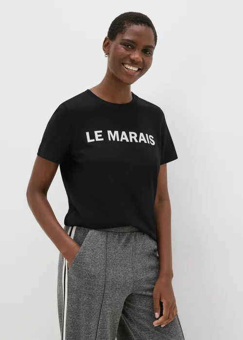 Black Le Marais Crew Neck T-Shirt - 8 Image 1