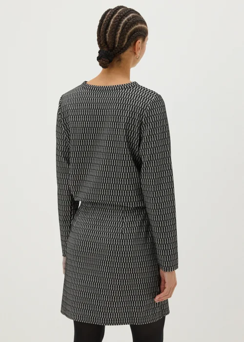 Black Jacquard Co Ord A Line Mini Skirt - 8 Image 2