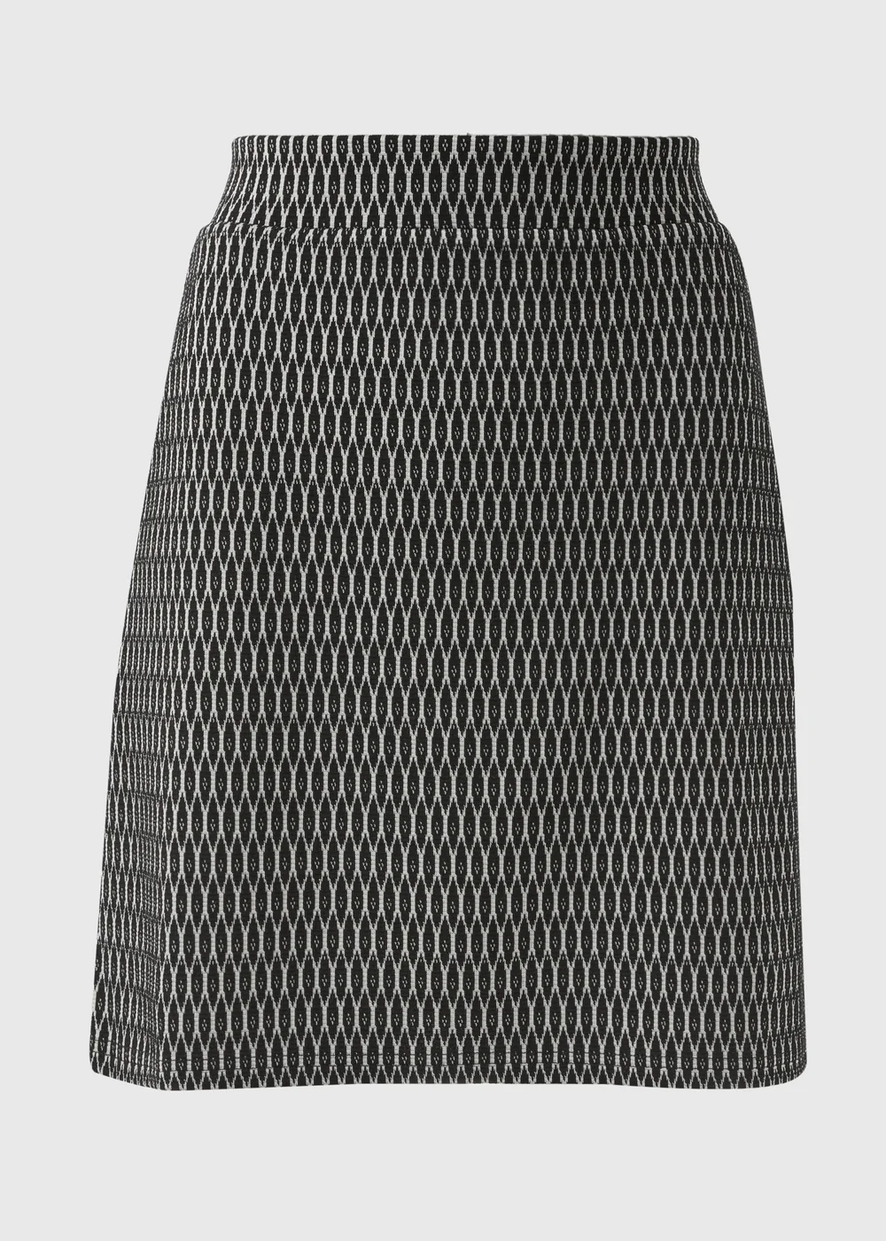 Black Jacquard Co Ord A Line Mini Skirt - 8 Image 4