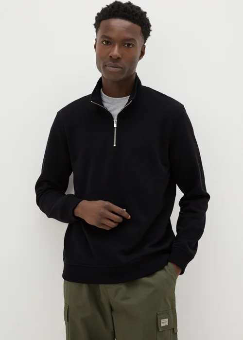 Black Funnel Zip Sweatshirt - S Image 1