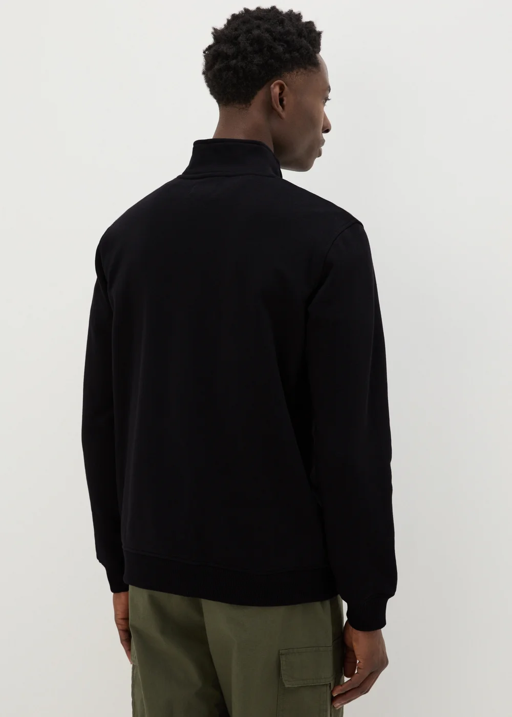 Black Funnel Zip Sweatshirt - S Image 2