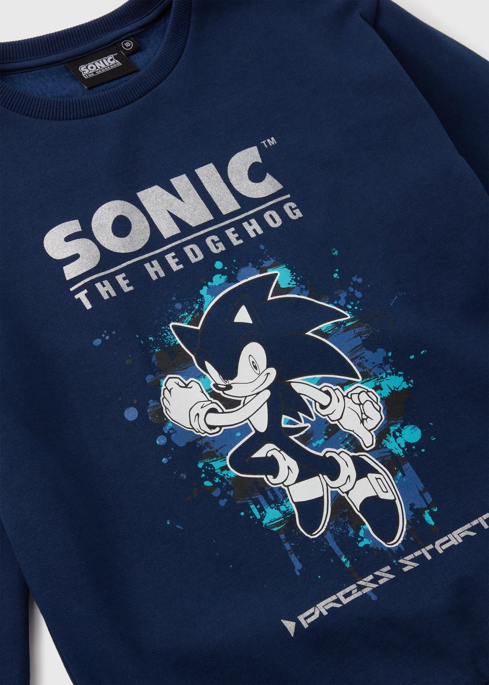 Sonic Navy Foil Sweatshirt (5-13yrs) - 5 Yrs Image 2