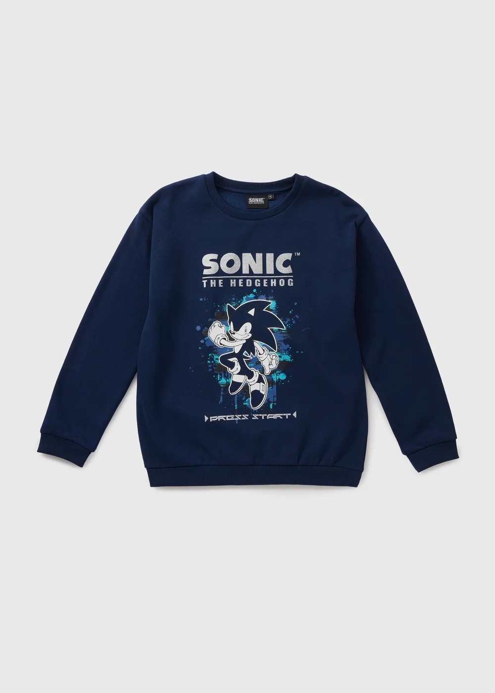 Sonic Navy Foil Sweatshirt (5-13yrs) - 5 Yrs Image 1