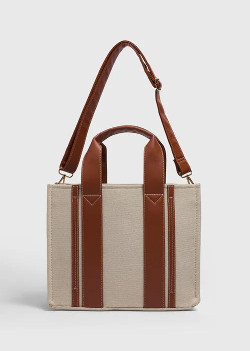 Natural Canvas Tote Bag - One Size Image 3