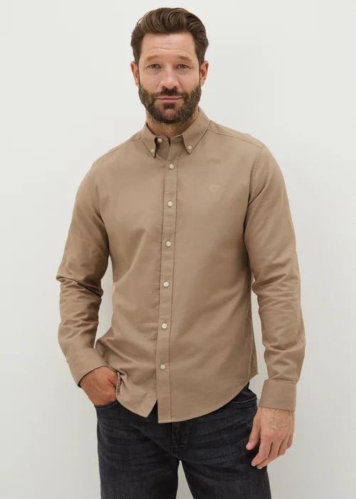 Stone Oxford Shirt - S Image 1