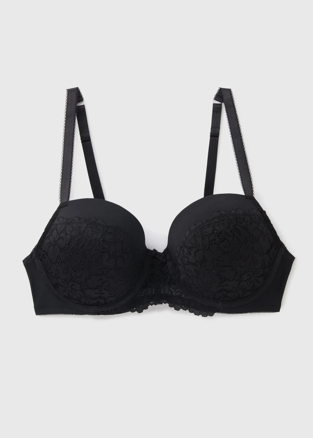 Black DD+ Lace Padded Bra - 32DD Image 1