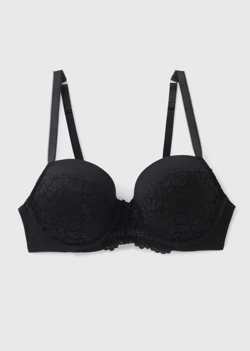 Black DD+ Lace Padded Bra - 32DD Image 1