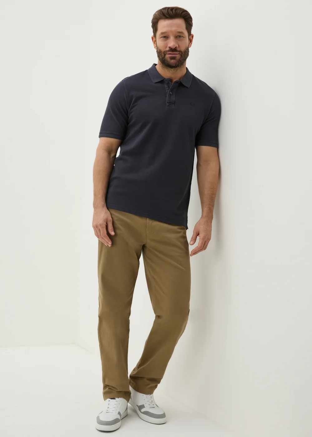 Lincoln Charcoal Washed Polo Shirt - S Image 2