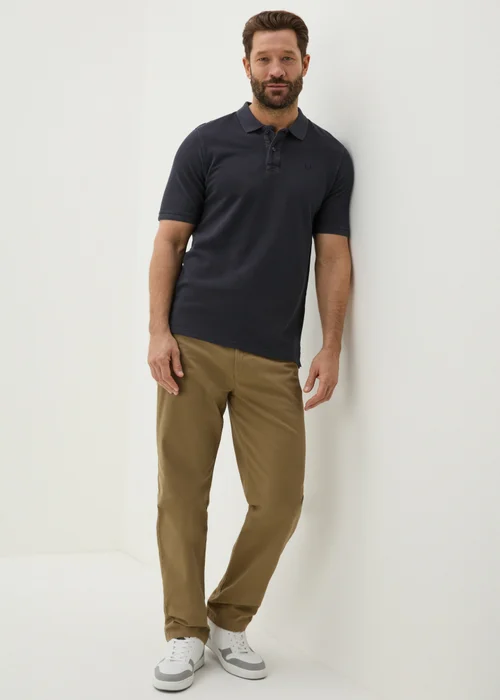 Lincoln Charcoal Washed Polo Shirt - S Image 2