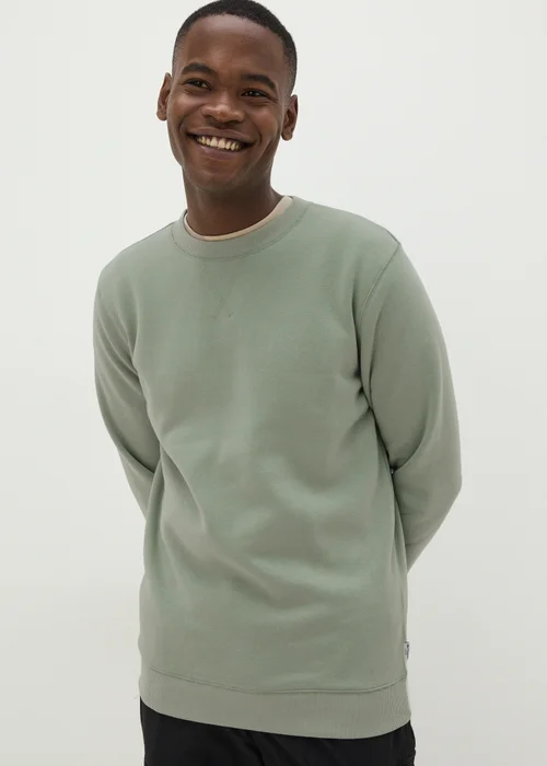 Green Crew Neck Sweatshirt - S Image 2