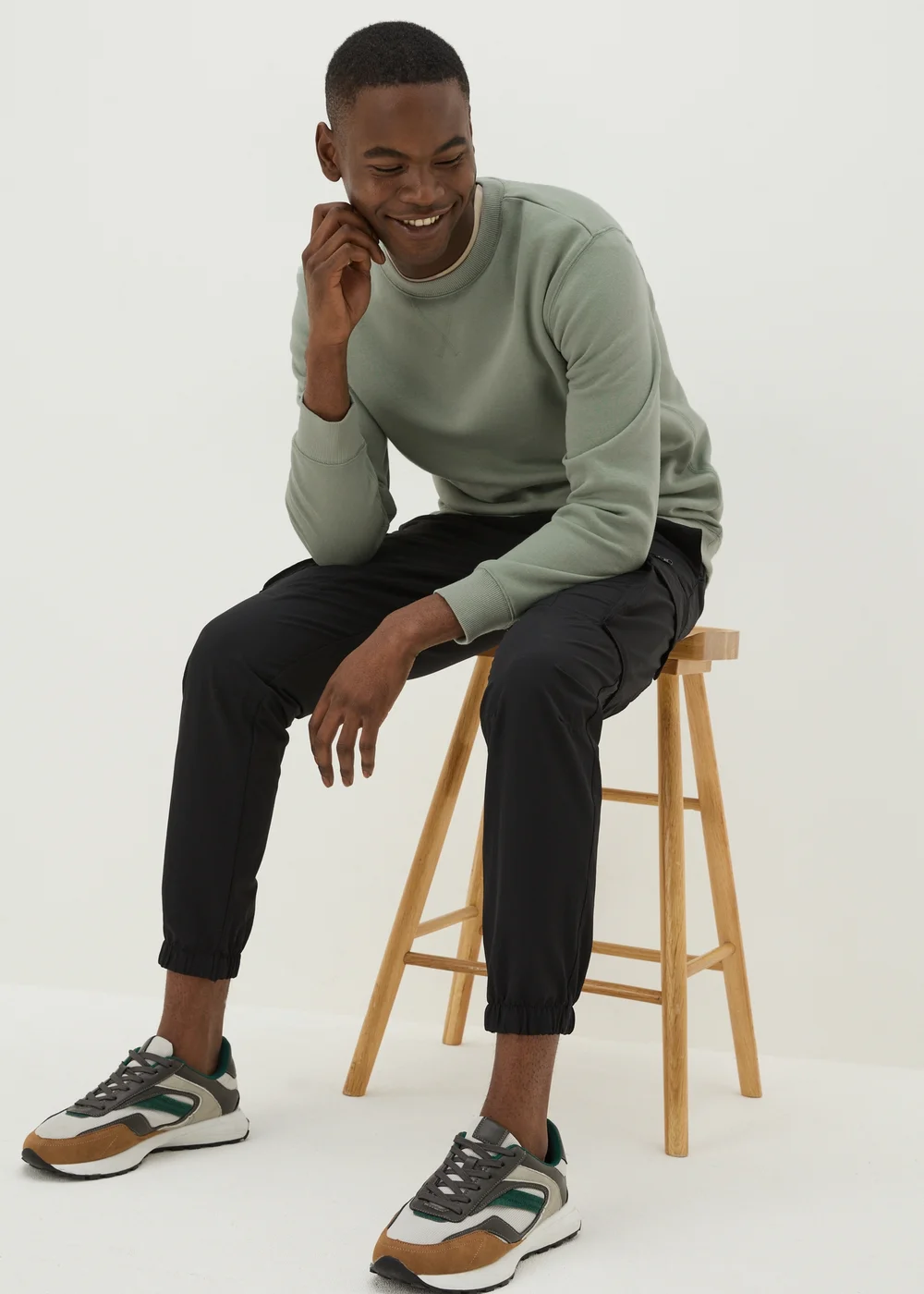 Green Crew Neck Sweatshirt - S Image 1