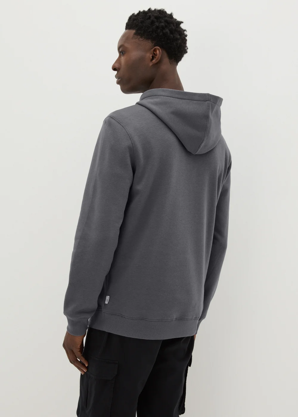Dark Grey Pull On Hoodie - S Image 2