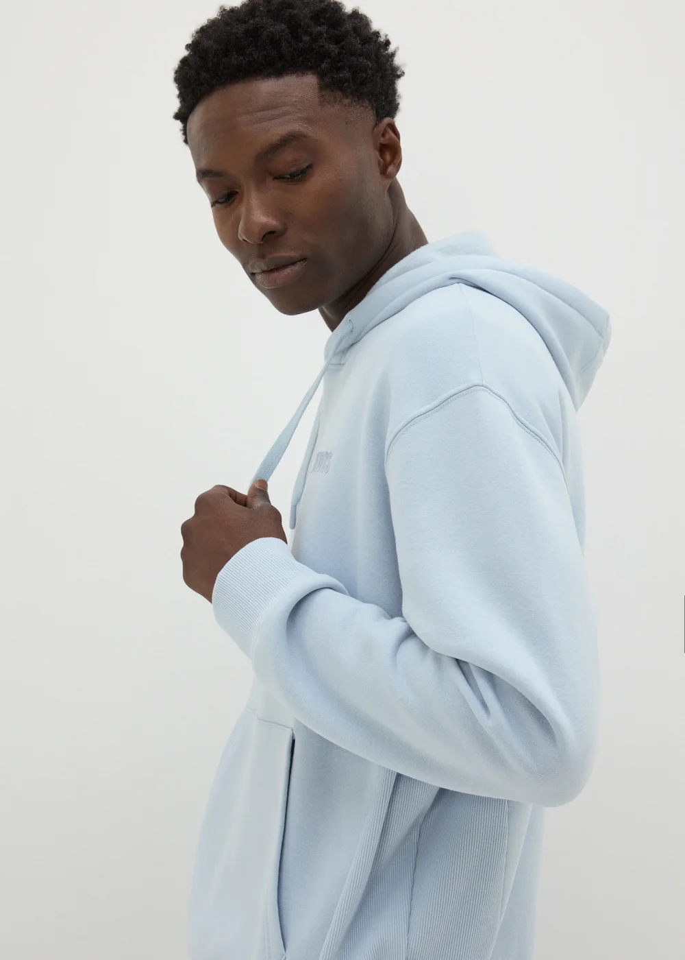Light Blue Editions Relaxed Fit Hoodie - S Image 3