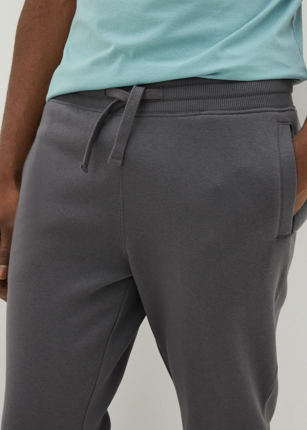 Grey Slim Fit Jogging Bottoms - XS Image 3