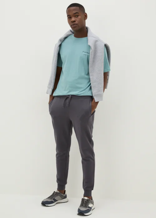 Grey Slim Fit Jogging Bottoms - XS Image 1