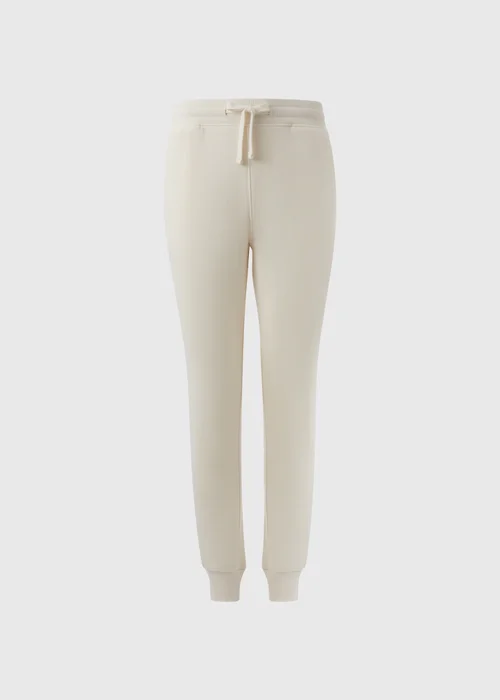 Cream Slim Fit Jogging Bottoms - XS Image 4