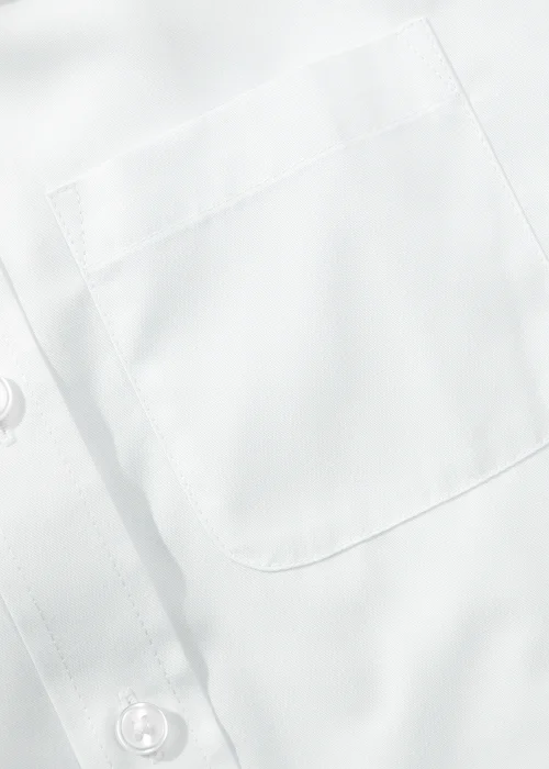 2 Pack Boys White Slim Fit School Shirts (4-16yrs) - 4 Yrs Image 2