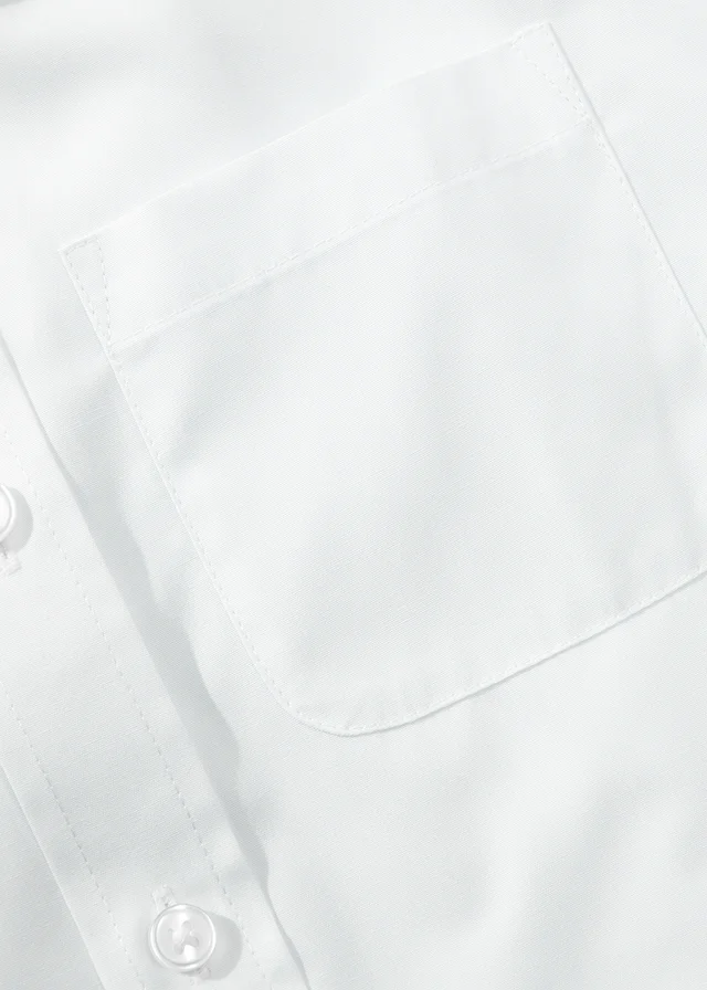 2 Pack Boys White Slim Fit School Shirts (4-16yrs)