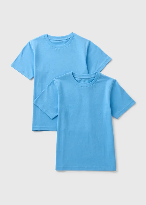 2 Pack Blue T-Shirts (3-16yrs) - Age 4 Years Image 1