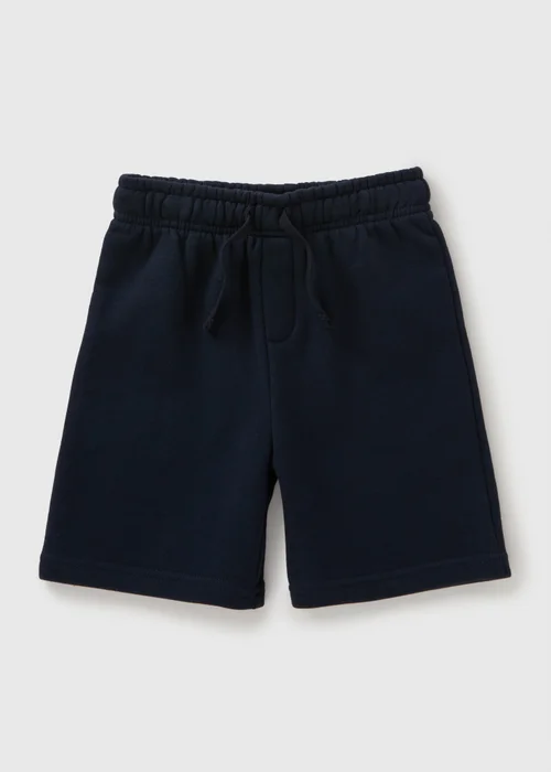 Boys Navy Jogger Shorts (3-13yrs) - Age 7 Years Image 1