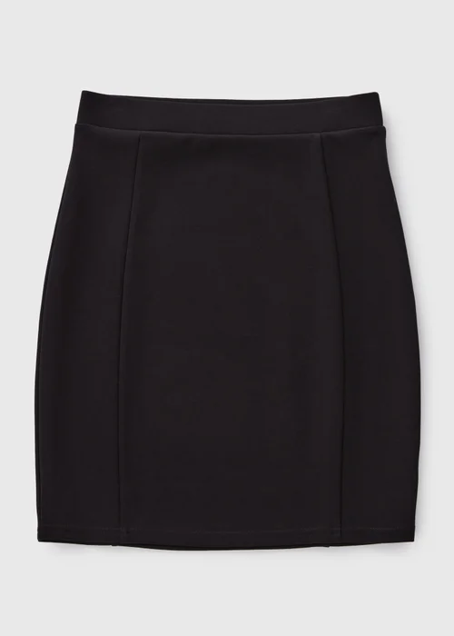 Girls Black Teen Pull On Tube Skirt (8-16yrs) - 8 Yrs Image 1