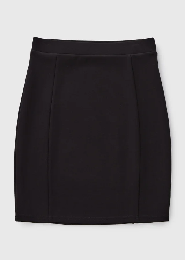 Girls Black Teen Pull On Tube Skirt (8-16yrs)