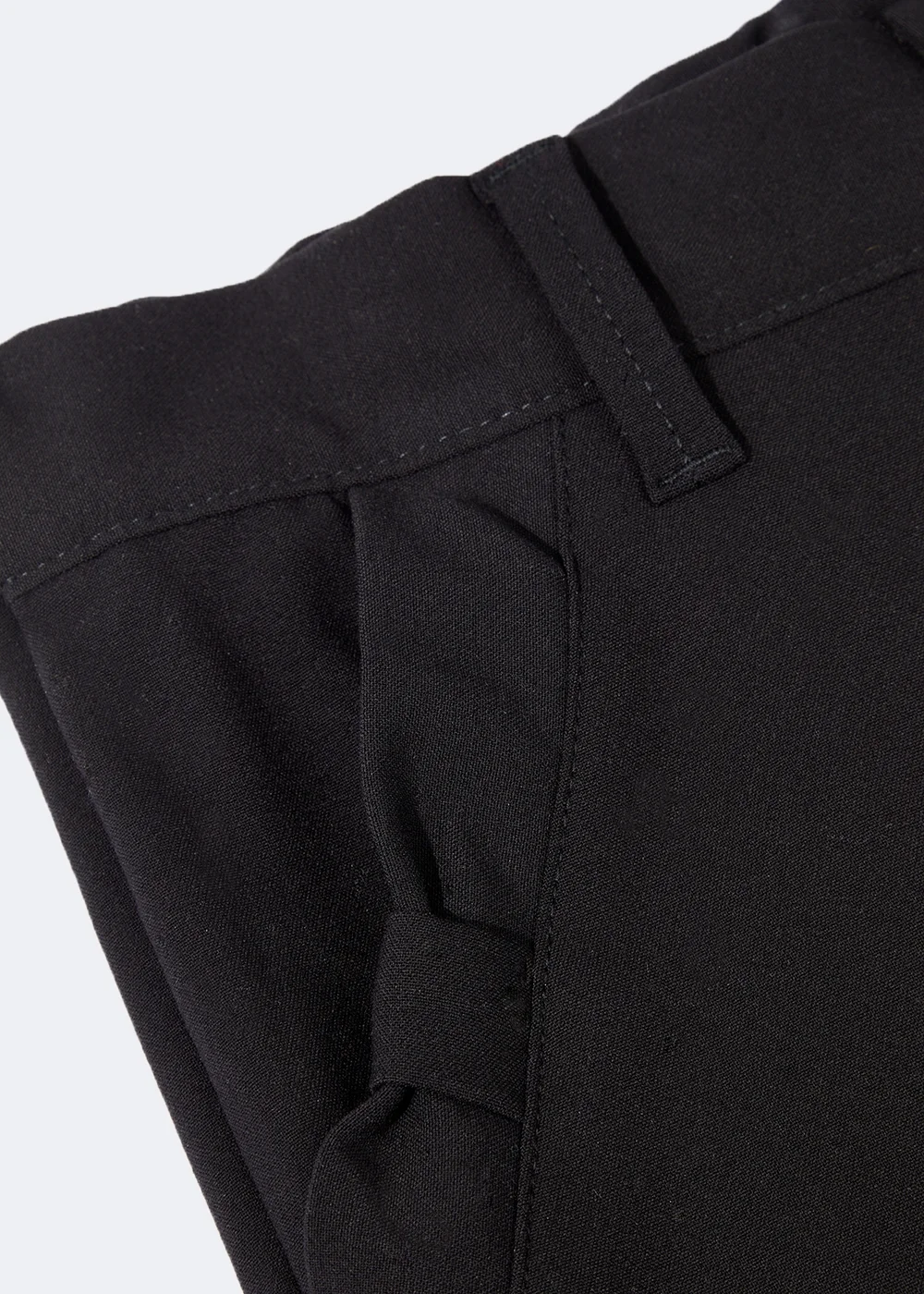 Girls Black Slim Fit School Trousers (3-16yrs) - 4 Yrs Image 2