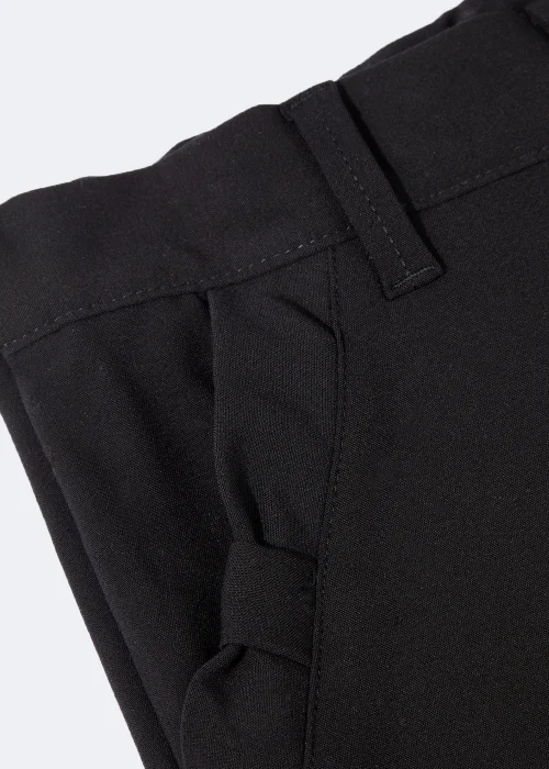 Girls Black Slim Fit School Trousers (3-16yrs) - 4 Yrs Image 2