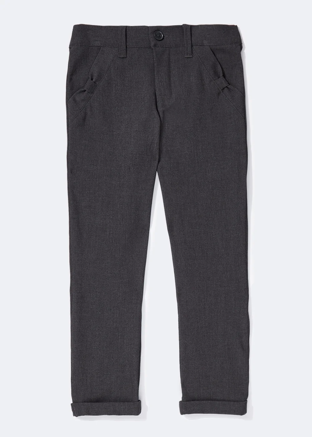 Girls Grey Slim Fit School Trousers (3-13yrs) - 3 Yrs Image 1
