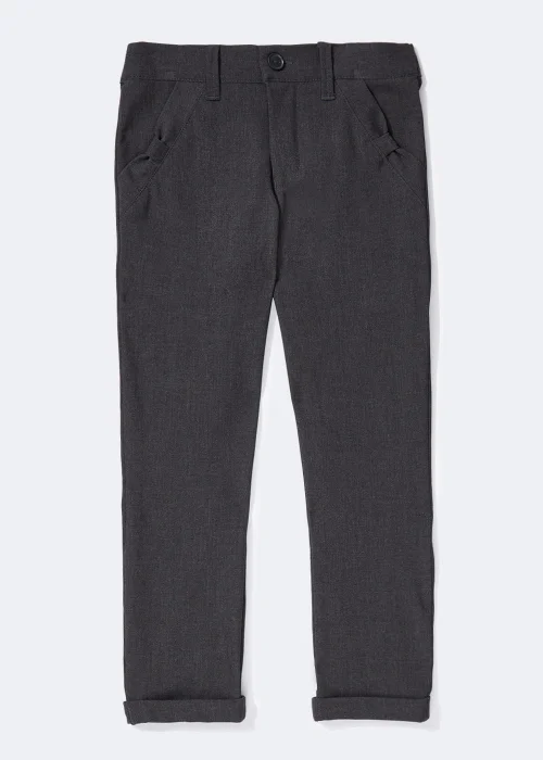 Girls Grey Slim Fit School Trousers (3-13yrs) - 3 Yrs Image 1