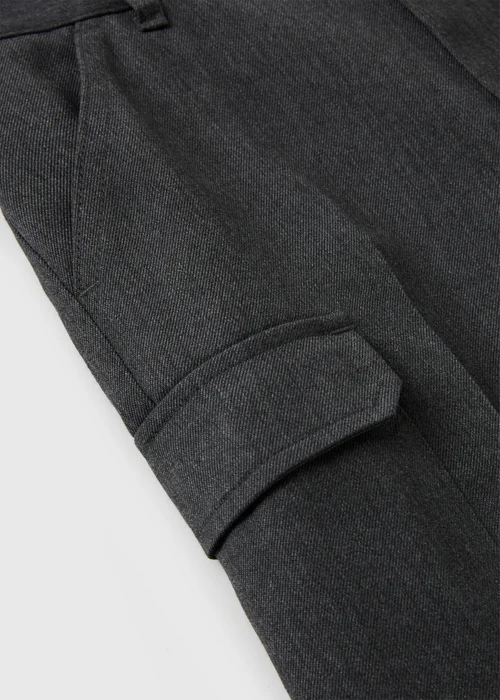 Boys Grey Cargo School Shorts (3-13yrs) - Age 6 Years Image 2