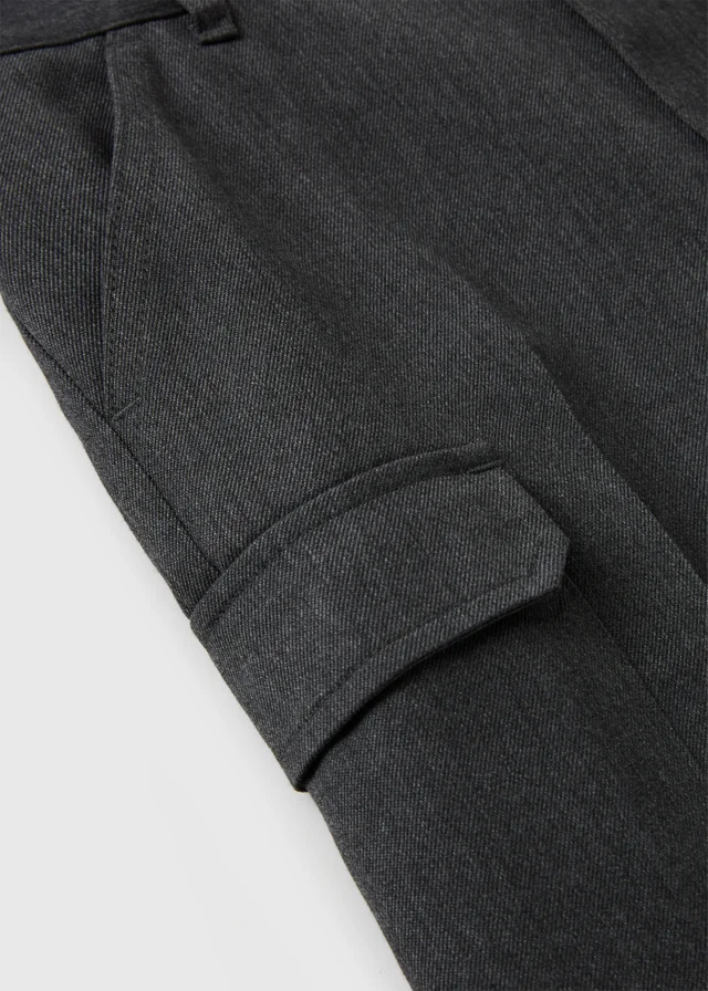 Boys Grey Cargo School Shorts (3-13yrs)
