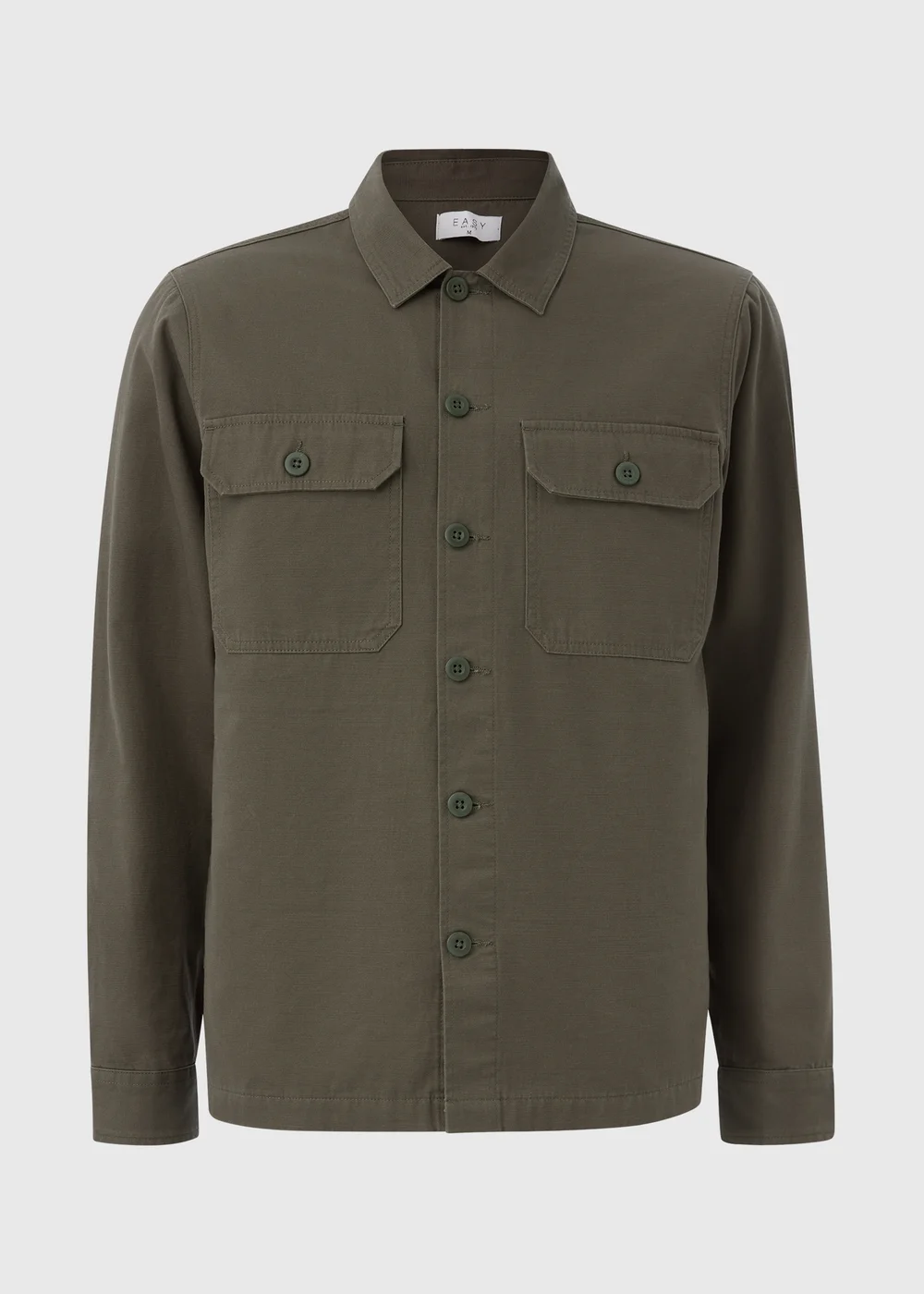 Green Slub Shacket - Small Image 4