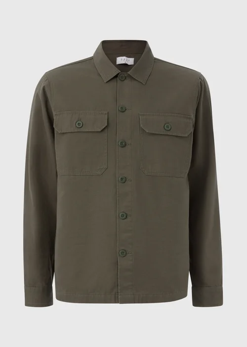 Green Slub Shacket - Small Image 4
