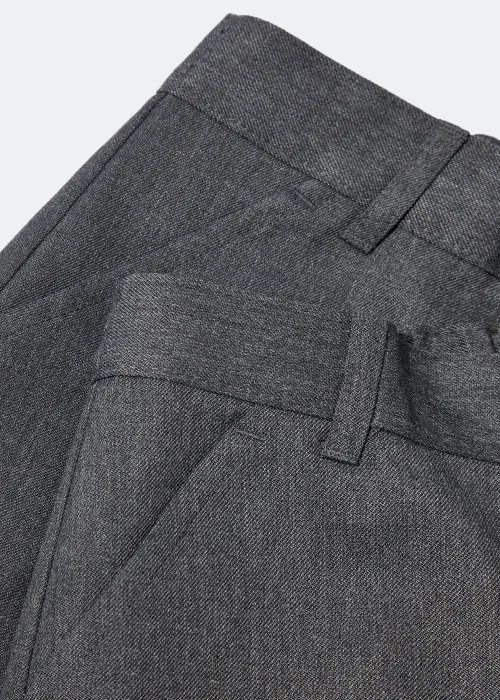 Boys Grey Regular School Shorts (3-13yrs) - 8 Yrs Image 2