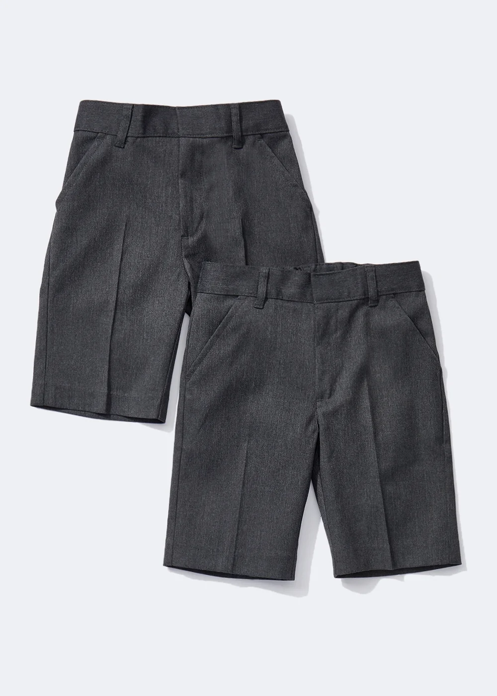 Boys Grey Regular School Shorts (3-13yrs) - 8 Yrs Image 1