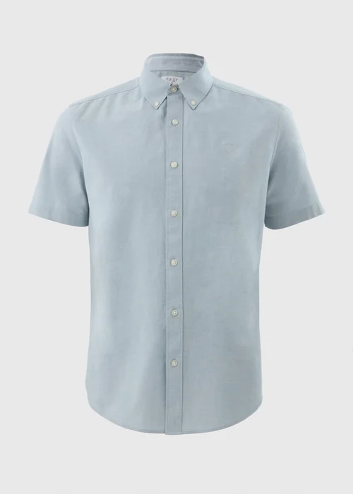 Green Chambray Short Sleeve Oxford Shirt - S Image 3