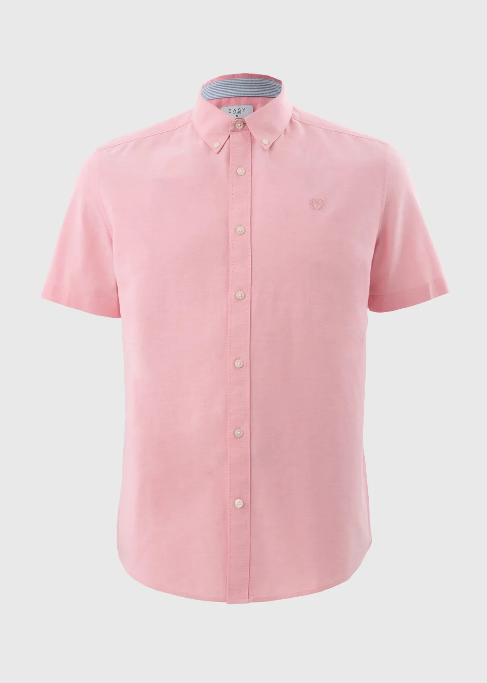 Pink Chambray Short Sleeve Oxford Shirt - S Image 3