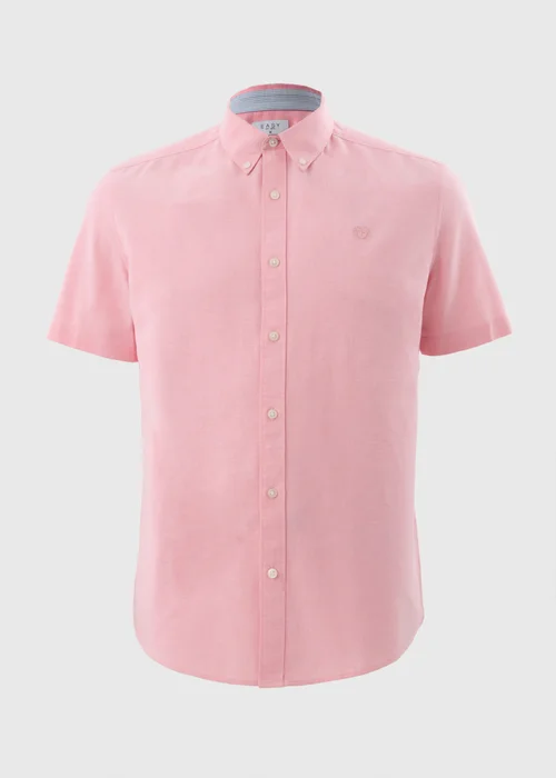 Pink Chambray Short Sleeve Oxford Shirt - S Image 3