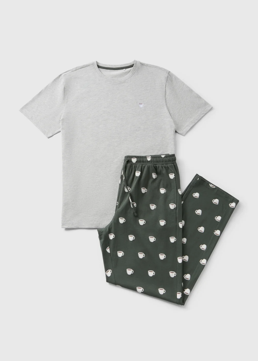 Green Coffee Cup Pyjama Set - Extra small Image 3