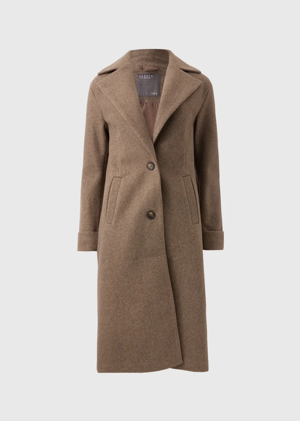 Papaya Petite Oatmeal Tailored Coat - 6 Image 4