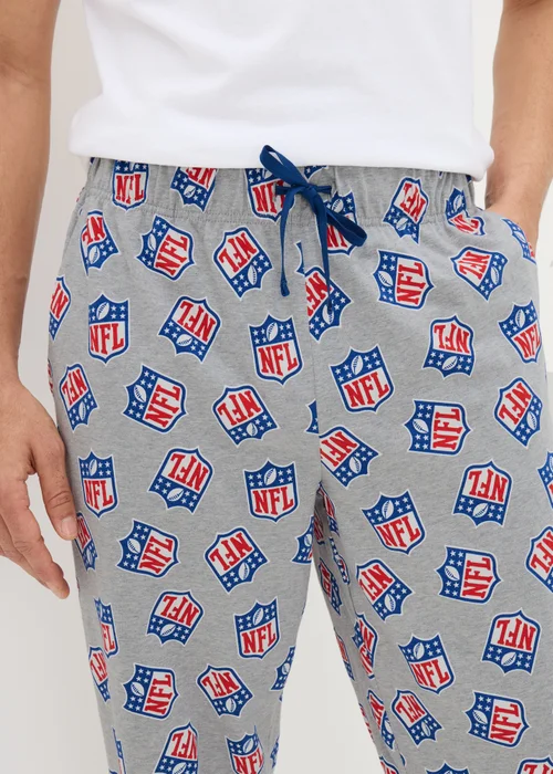 NFL Shield Grey Pyjama Bottoms - Extra small Image 2