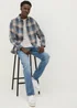 Multicolour Check Brushed Shirt - S Image 1