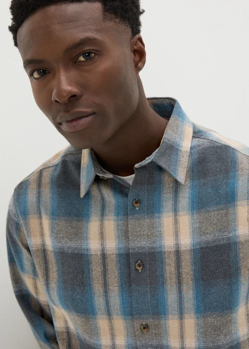 Multicolour Check Brushed Shirt - S Image 3